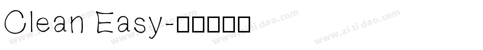 Clean Easy字体转换